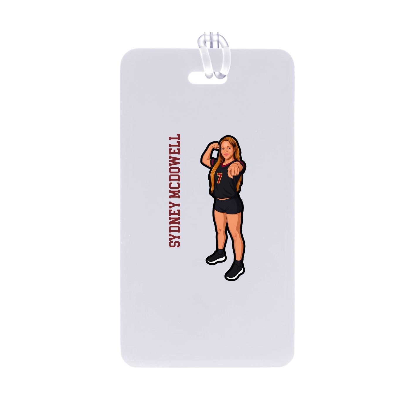 Bag Tag — Name Vertical in Classic