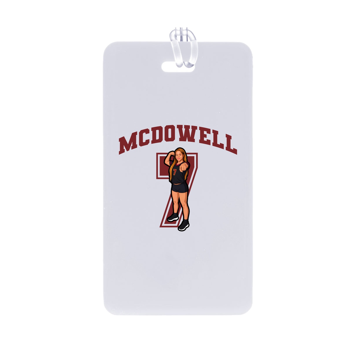 Bag Tag — Number in Classic