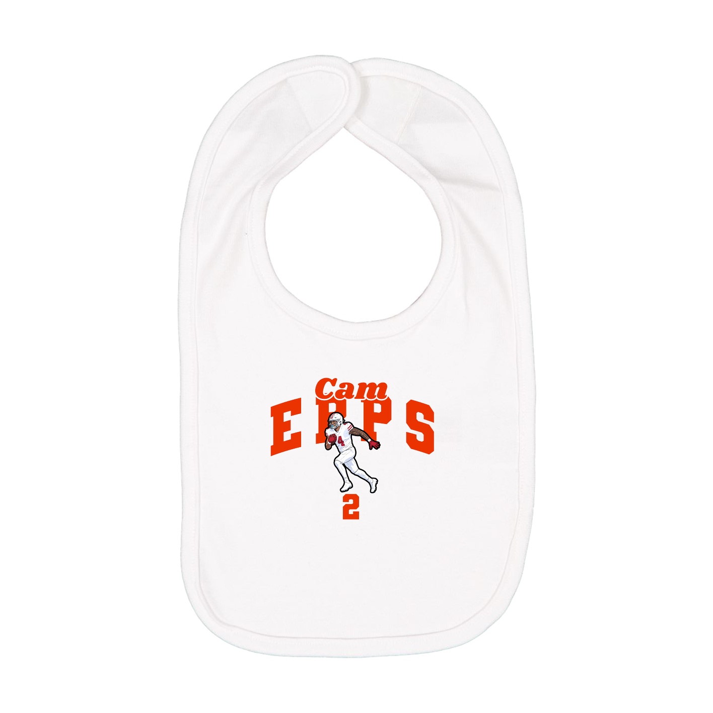 Infant Bib — Signature Arch in White