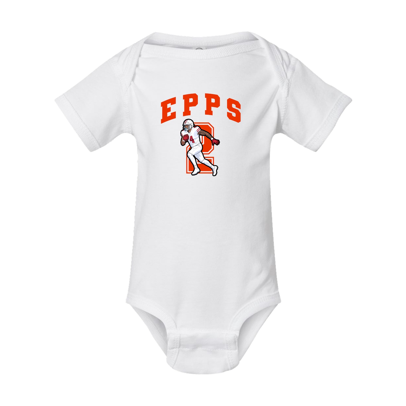 Baby Onesie — Number in White