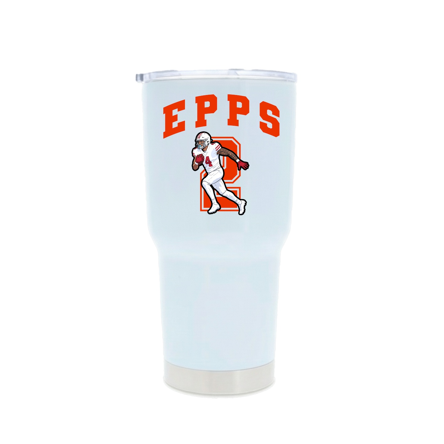 30oz Stainless Steel Tumbler — Number in White