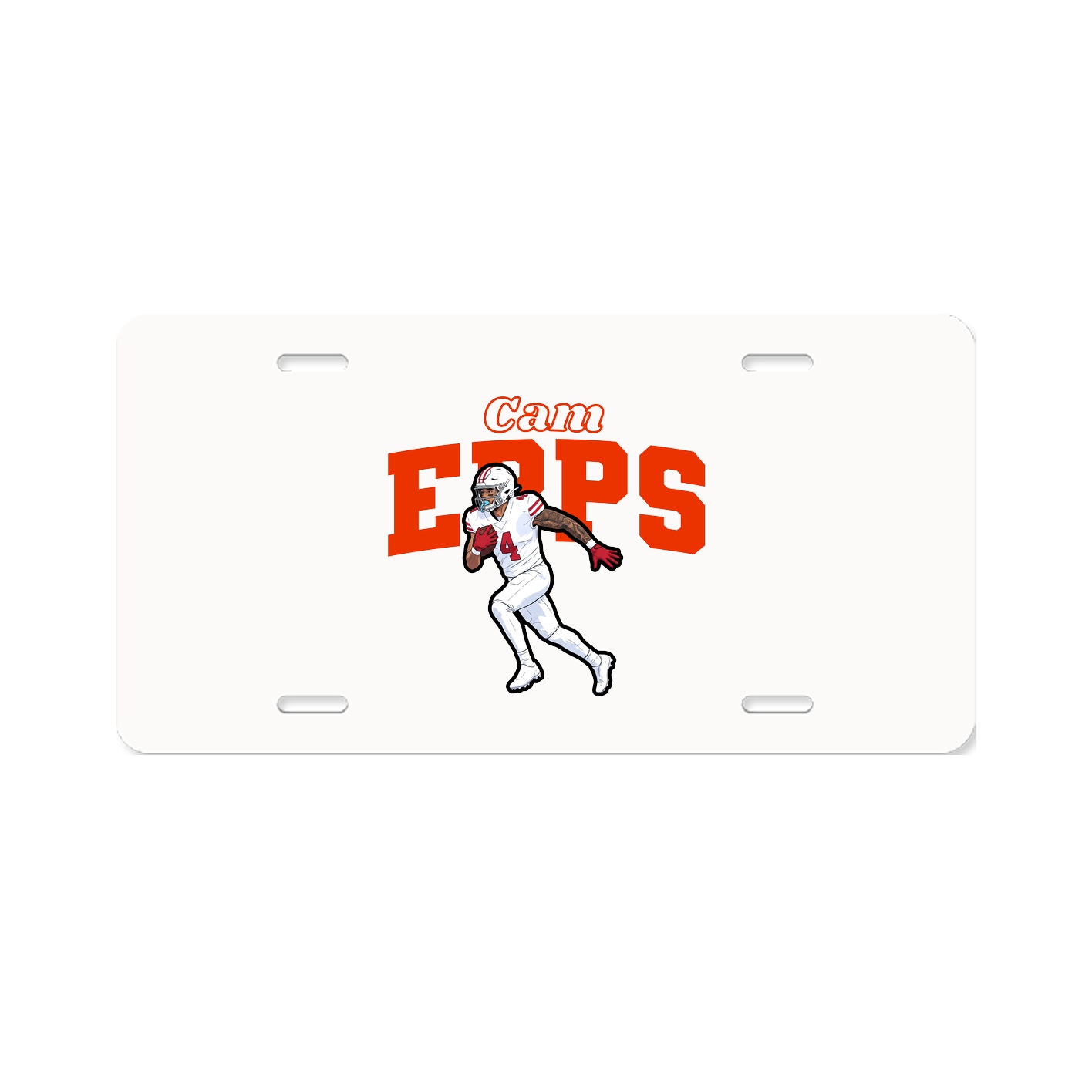 License Plate — Name Arch in Classic
