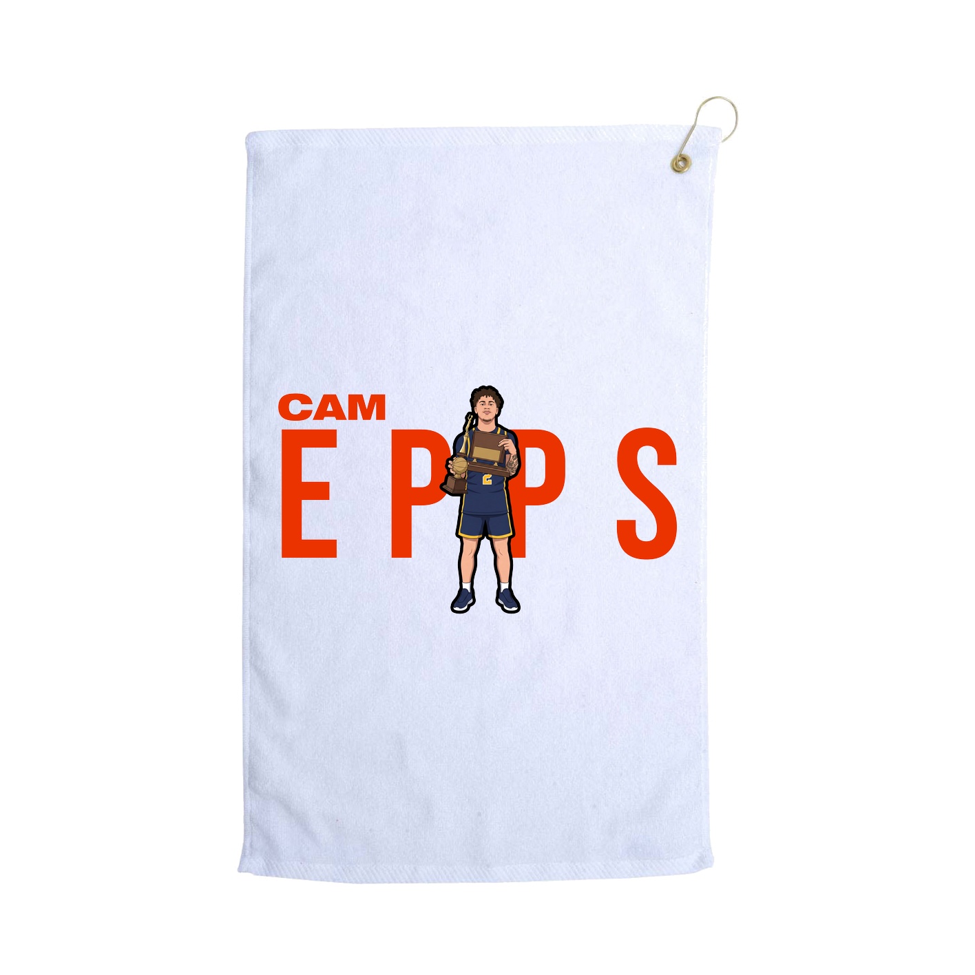 Golf Towel — Player Name in White