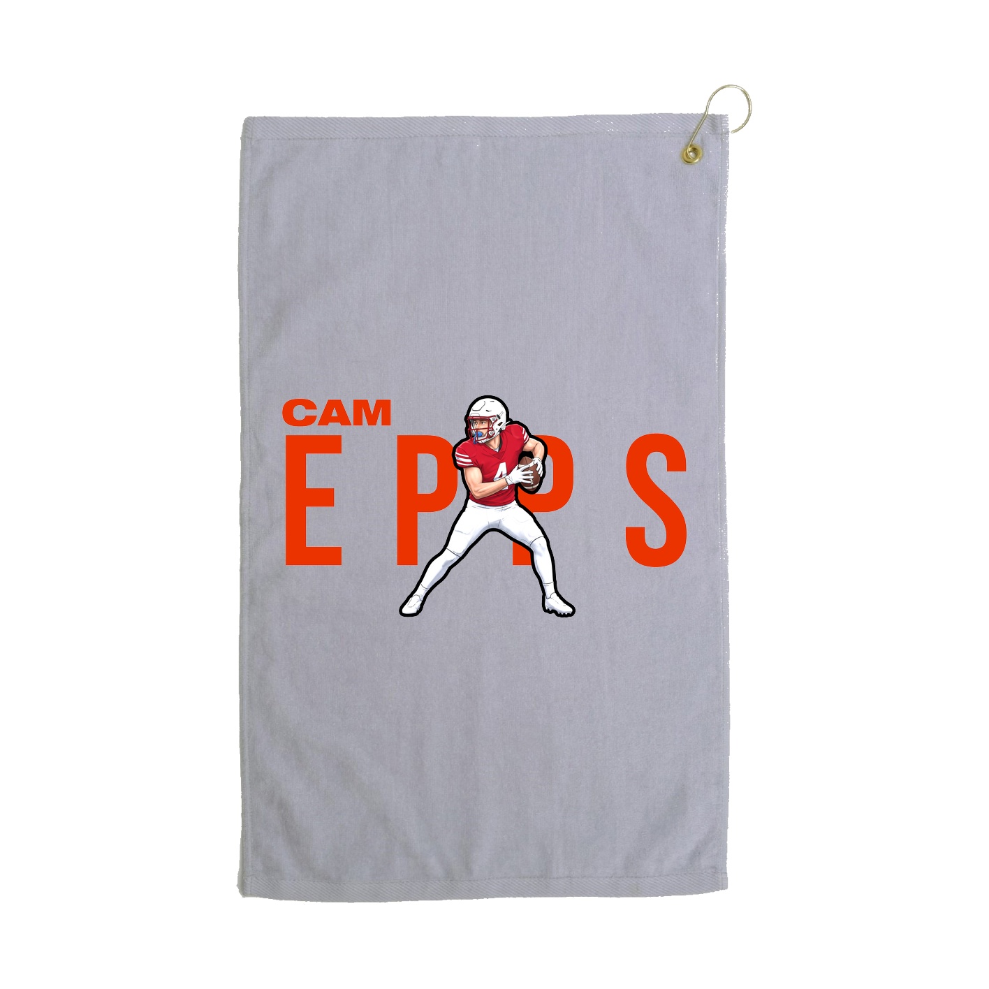Golf Towel — Player Name in Grey