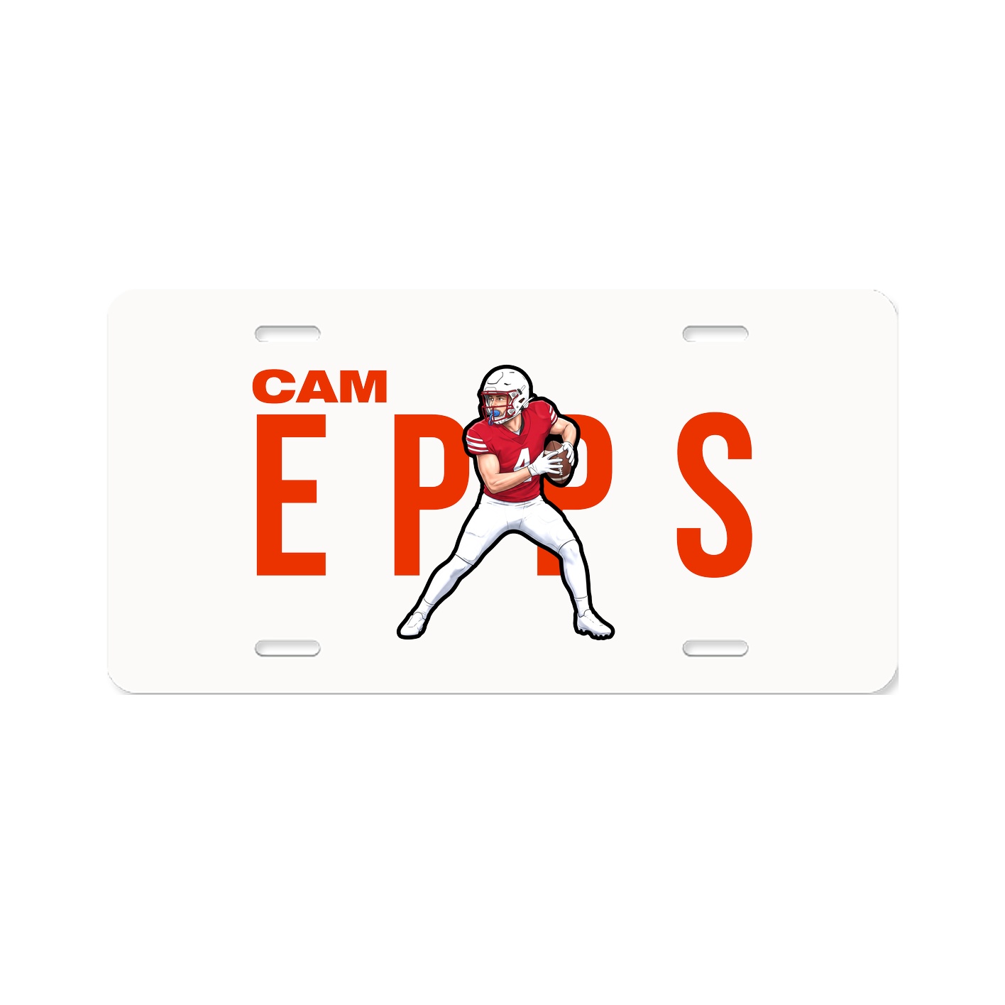 License Plate — Player Name in Classic