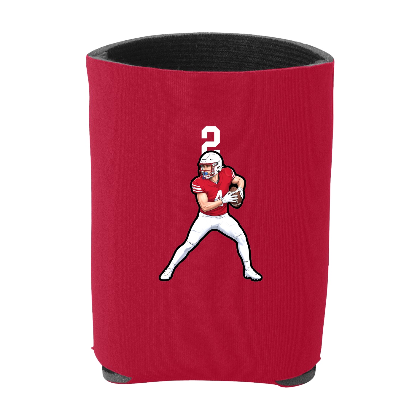 Can Holder — Number Top in Red