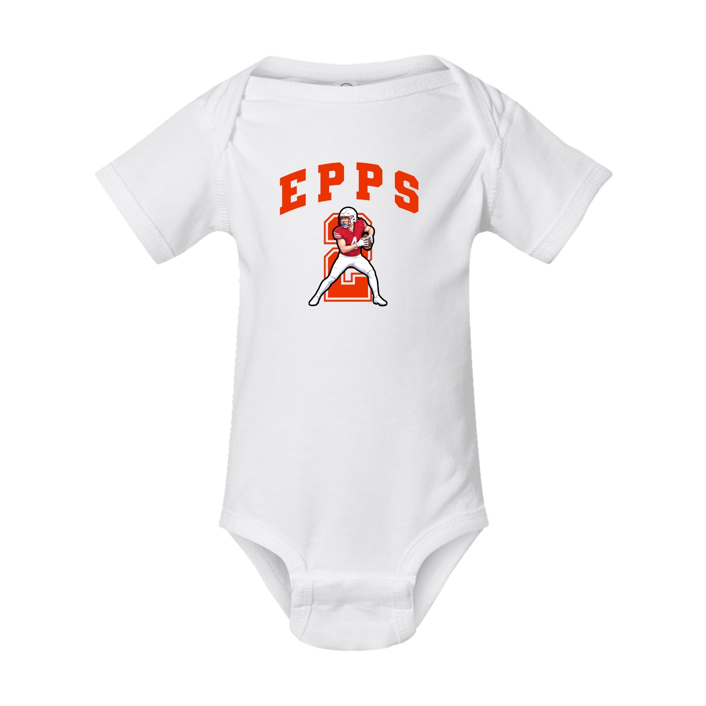 Baby Onesie — Number in White