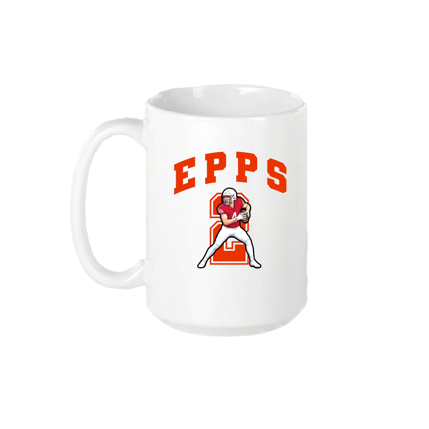 15oz Coffee Mug — Number in White
