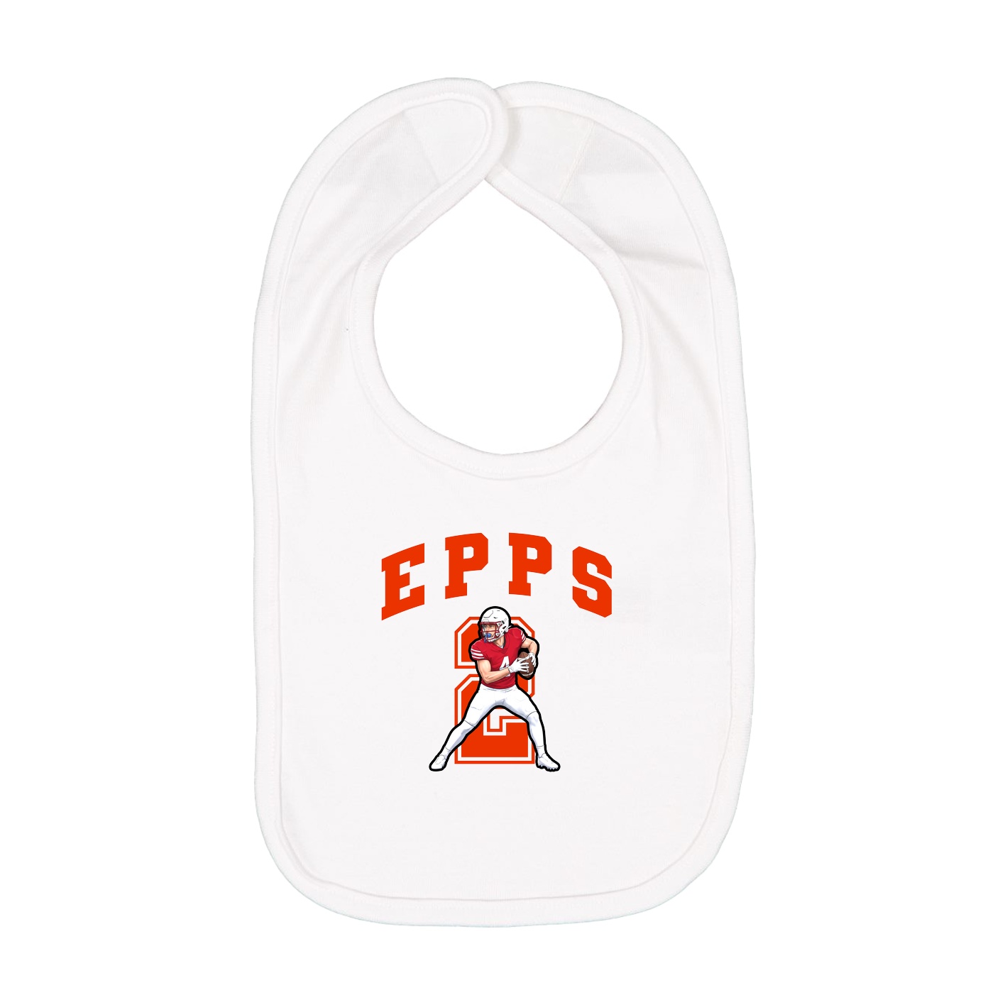 Infant Bib — Number in White