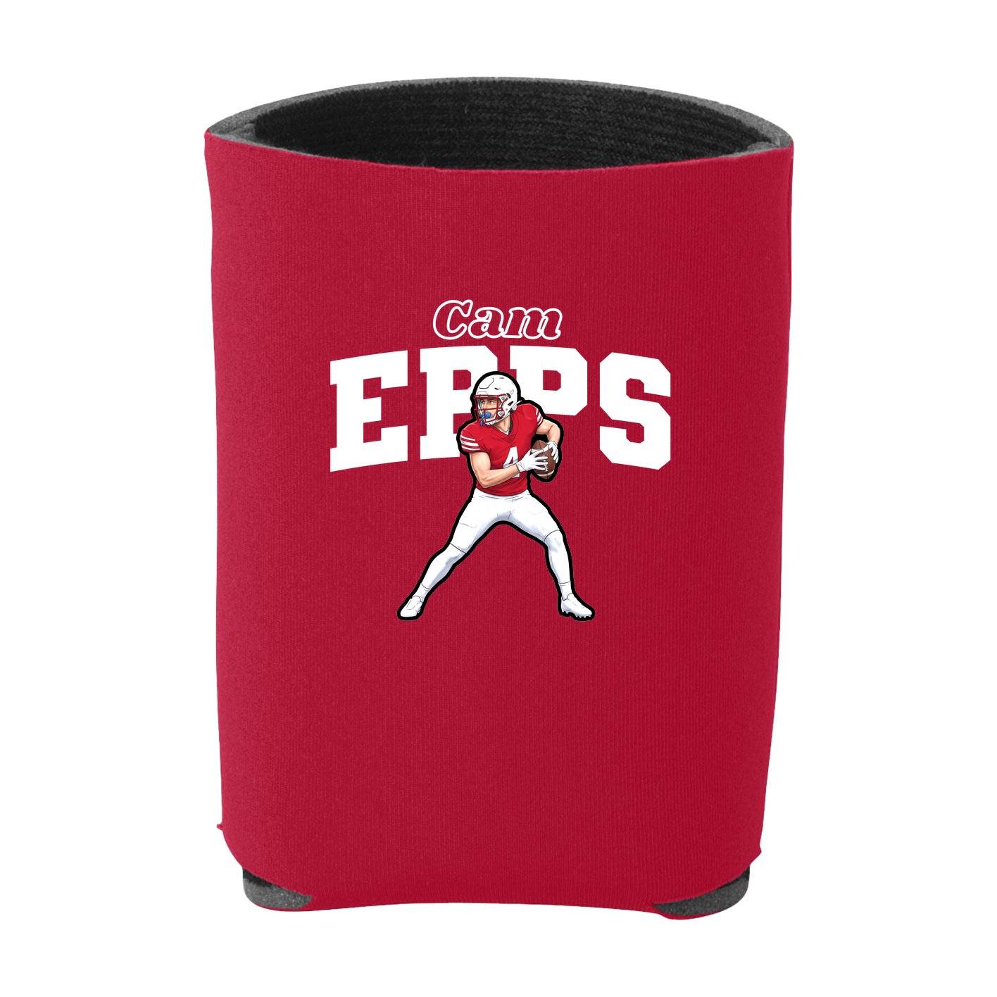 Can Holder — Name Arch in Red