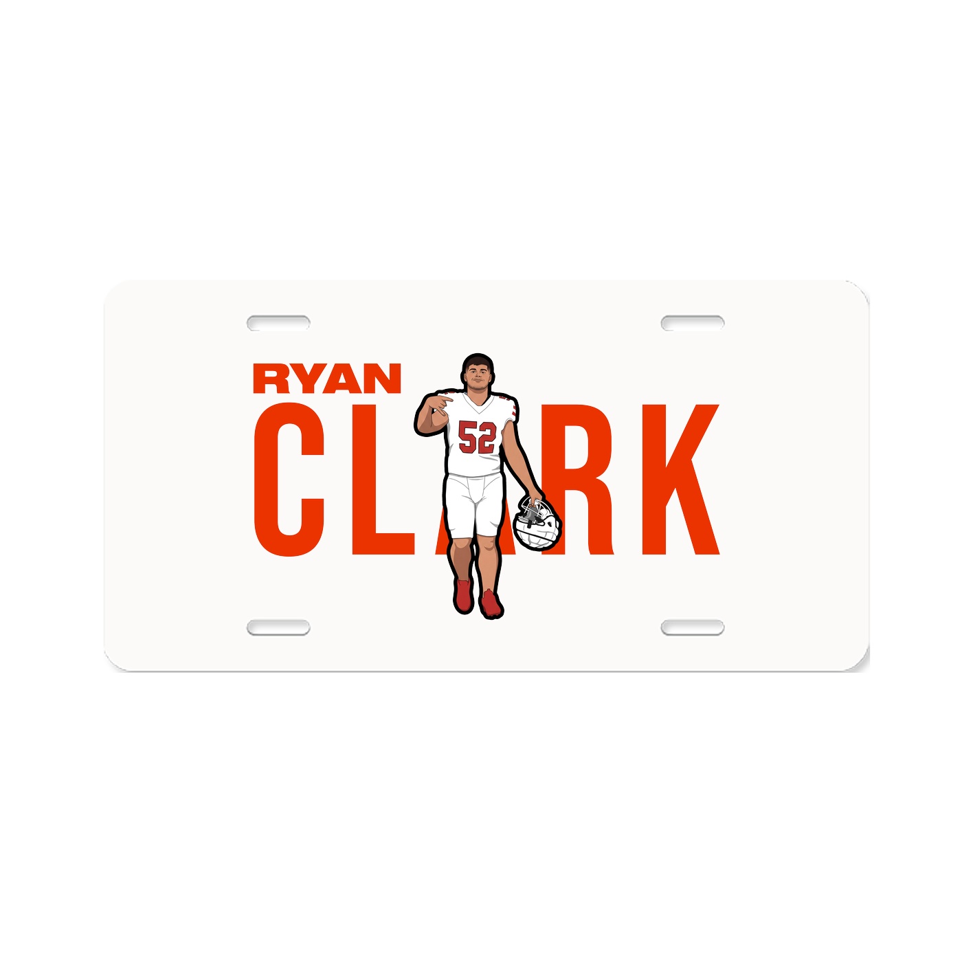 License Plate — Player Name in Classic
