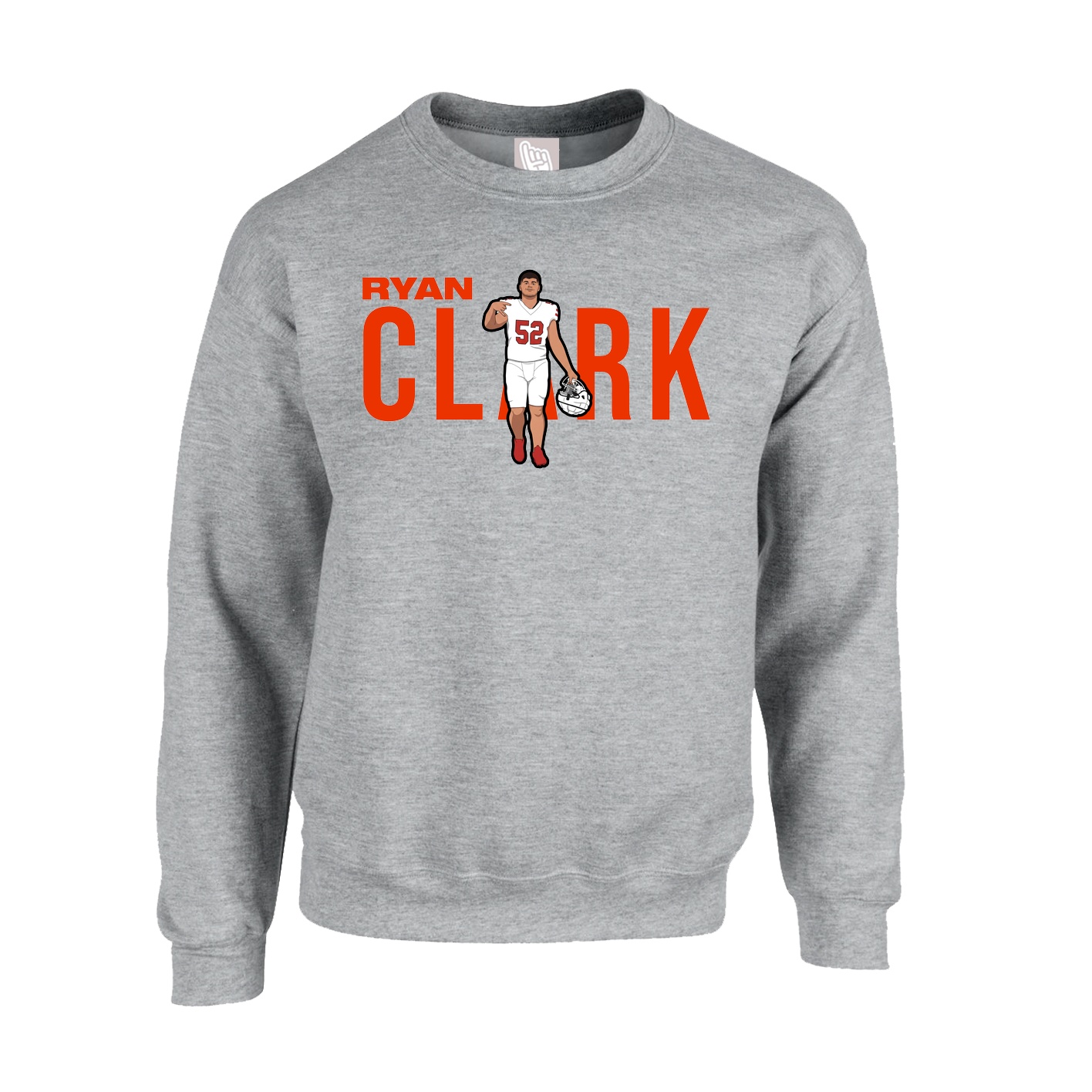 Fleece Crew — Player Name in Grey
