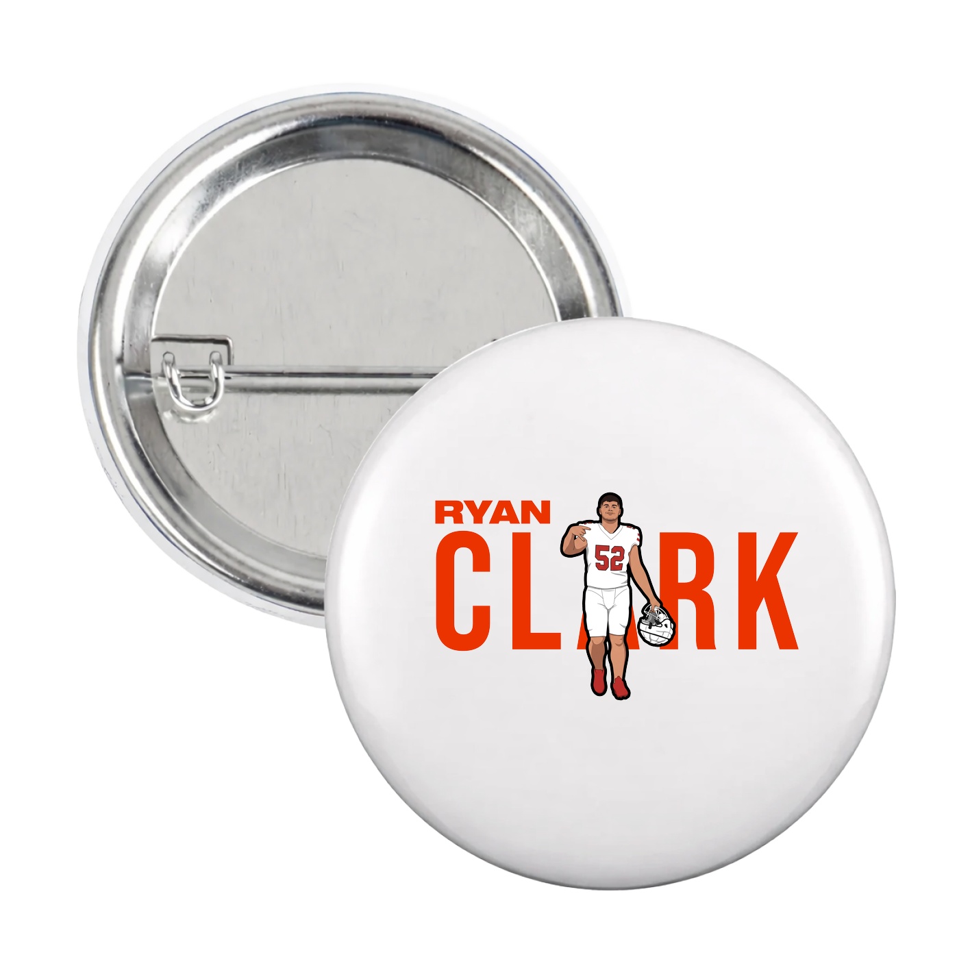 Game Day Button — Player Name in White