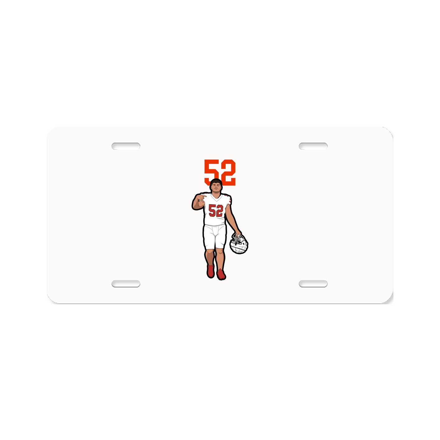 License Plate — Number Top in Classic