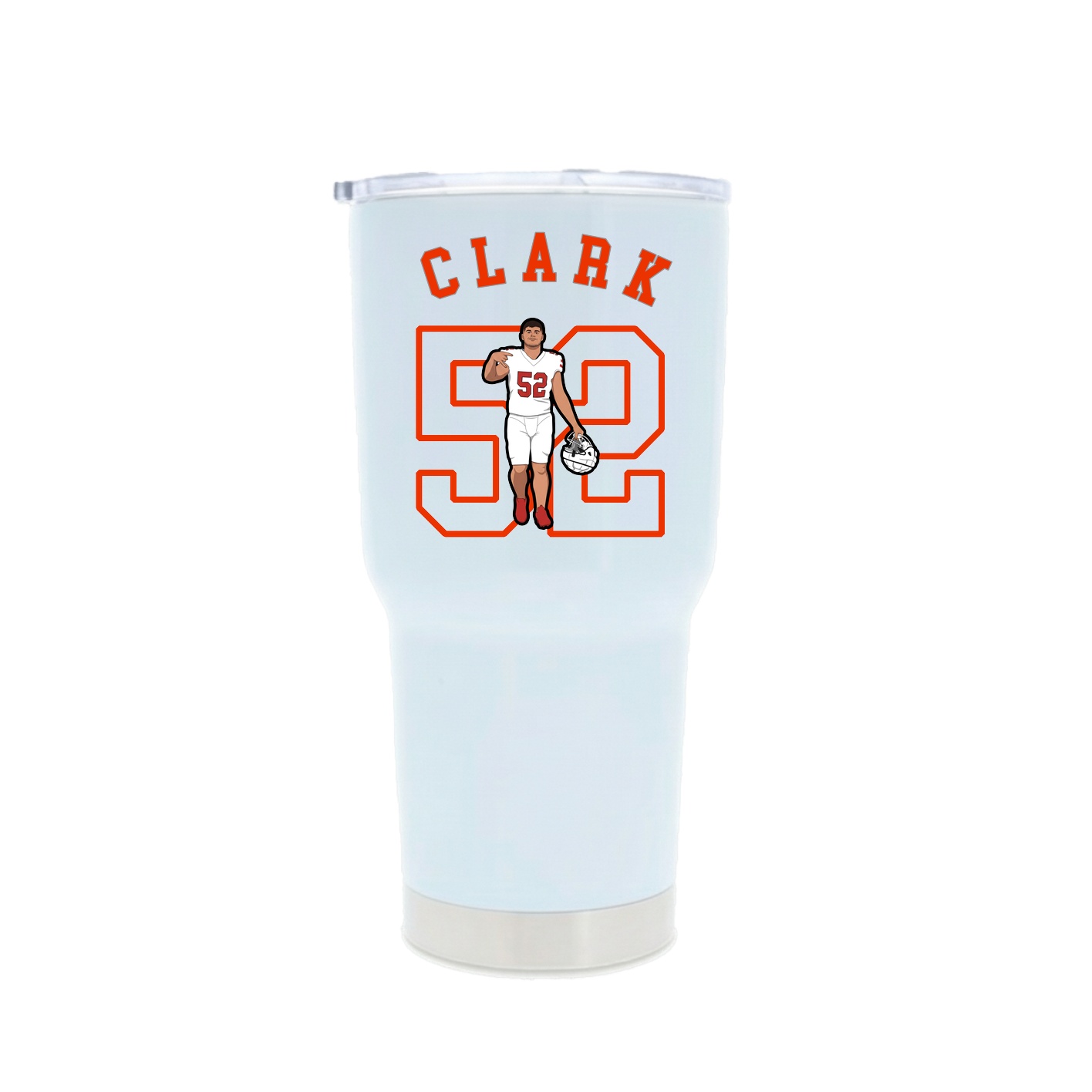 30oz Stainless Steel Tumbler — Shirsey Arch in White