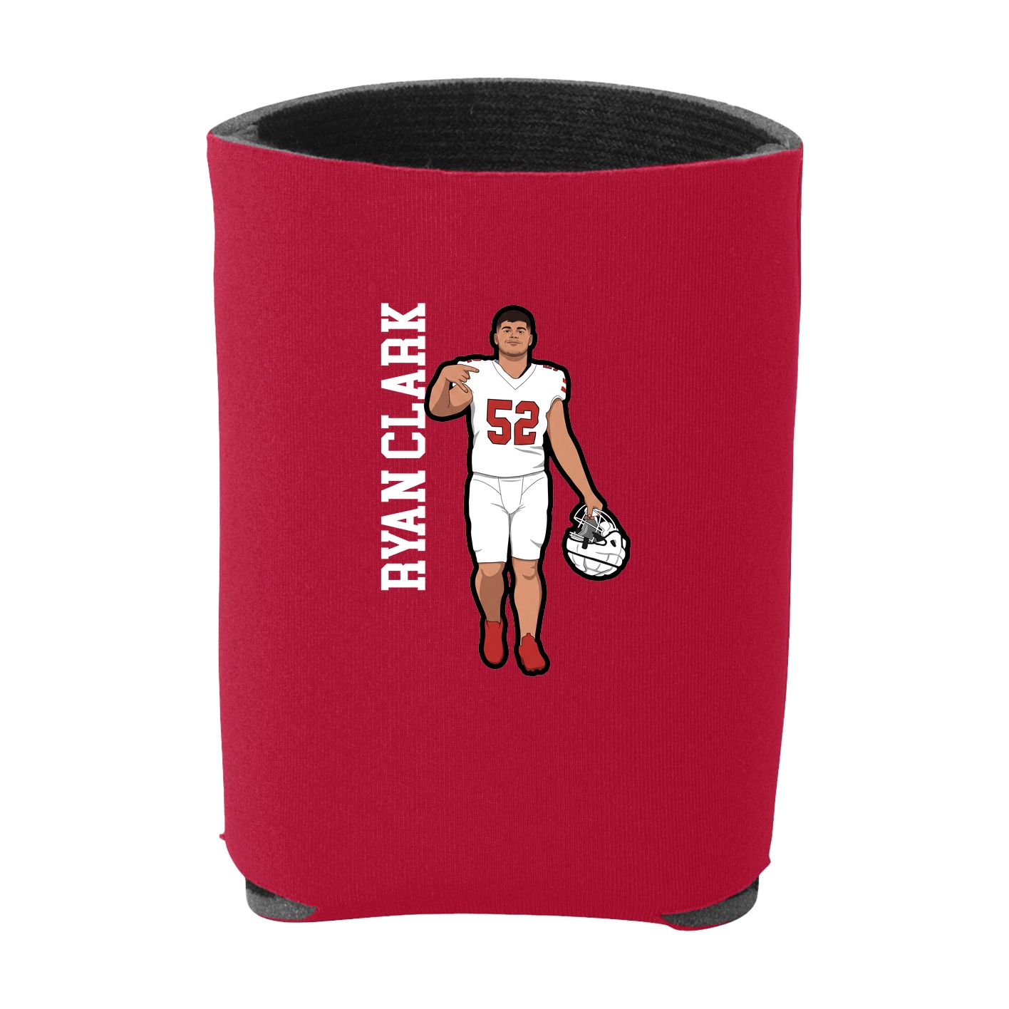 Can Holder — Name Vertical in Red
