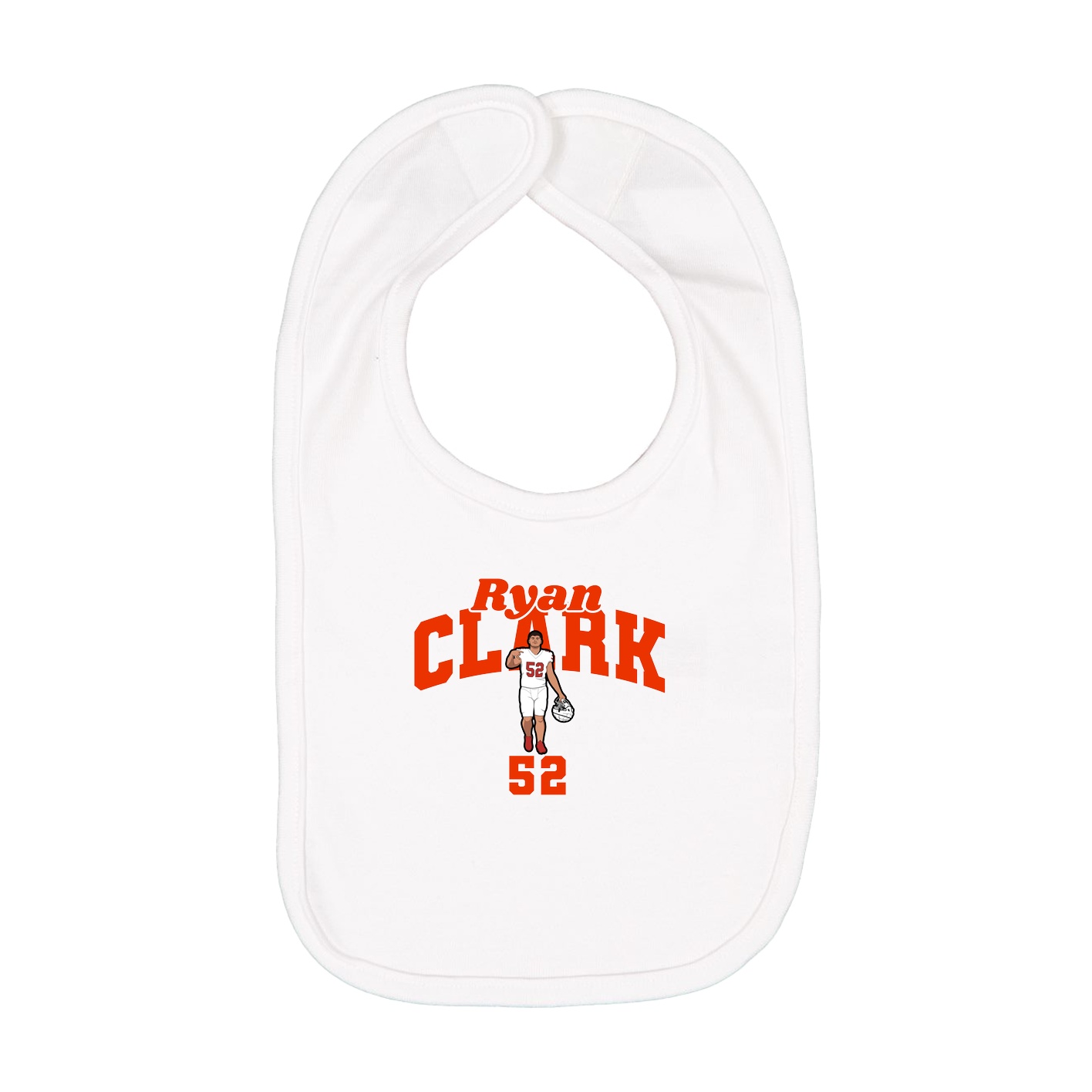 Infant Bib — Signature Arch in White