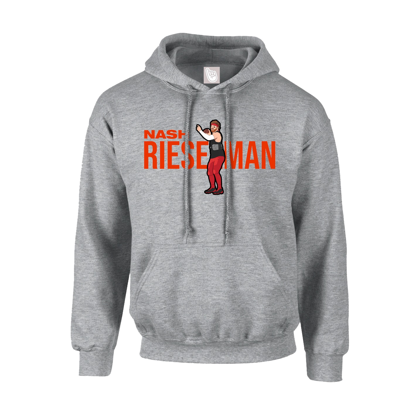 Hoodie — Player Name in Grey