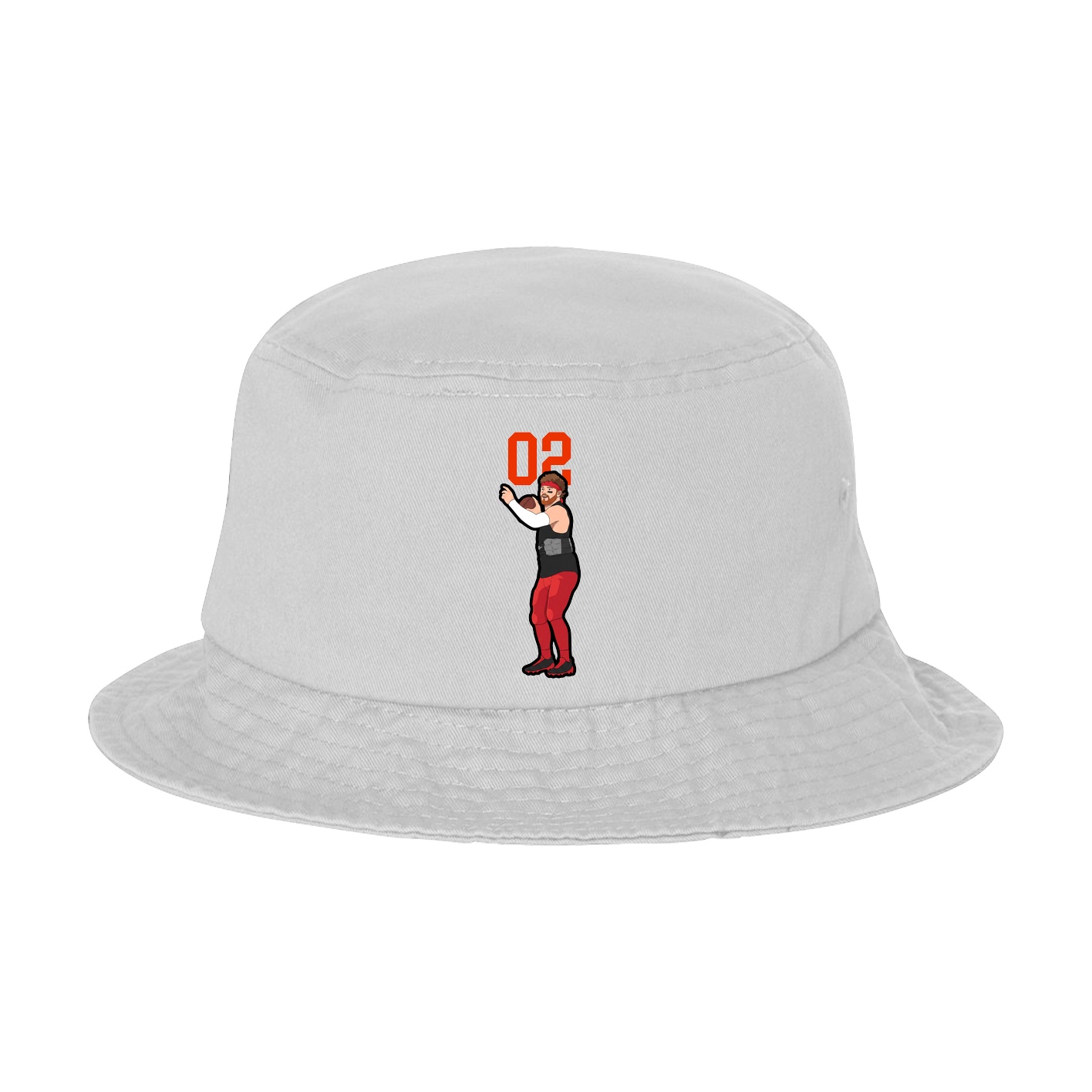 Bucket Cap — Number Top in White