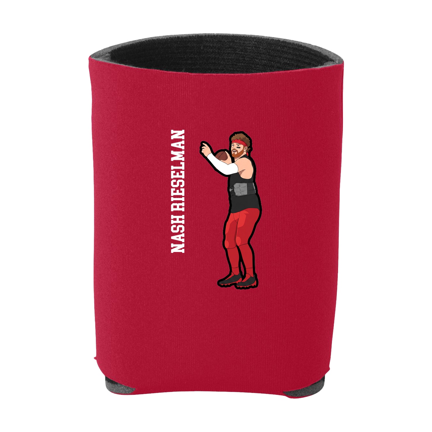 Can Holder — Name Vertical in Red