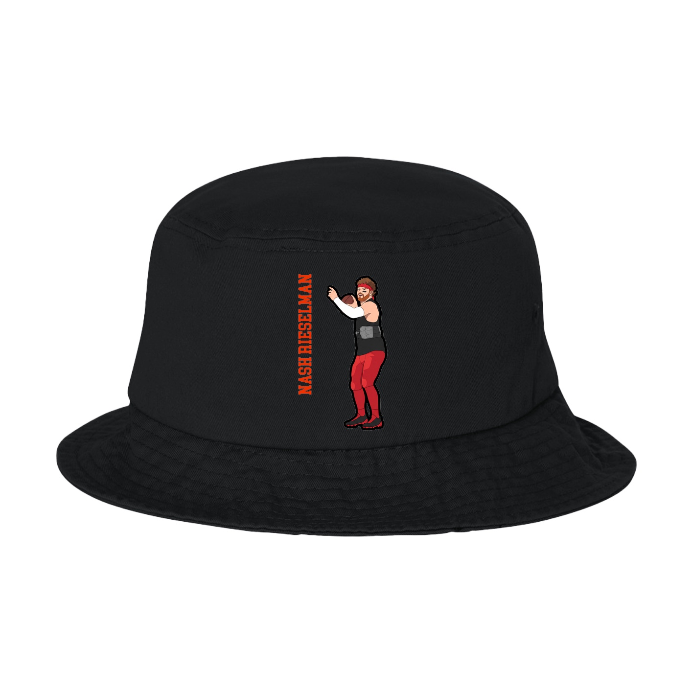 Bucket Cap — Name Vertical in Black