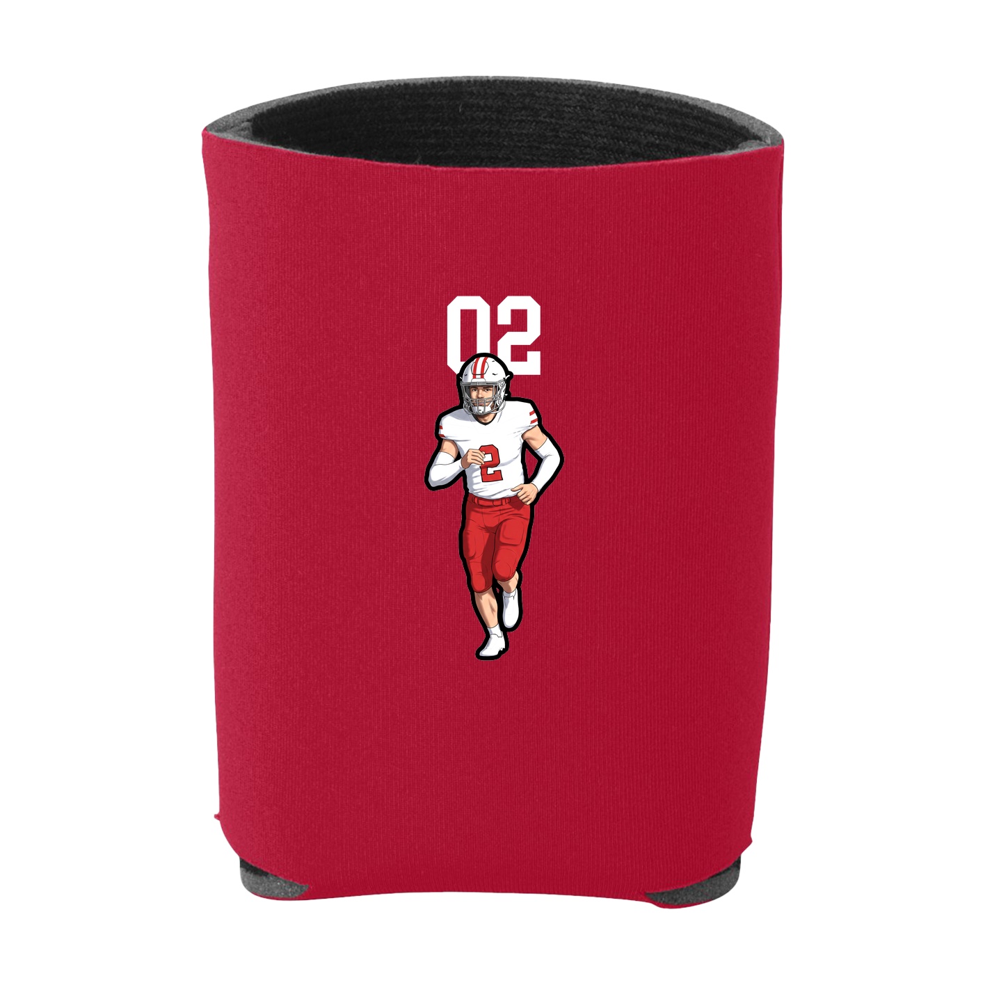 Can Holder — Number Top in Red