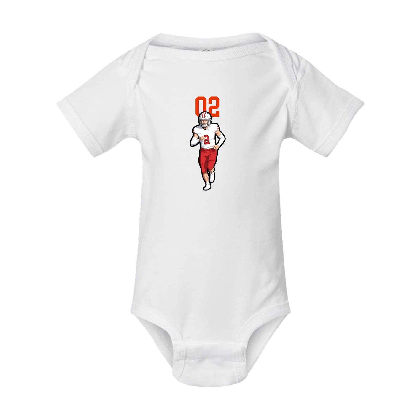 Baby Onesie — Number Top in White