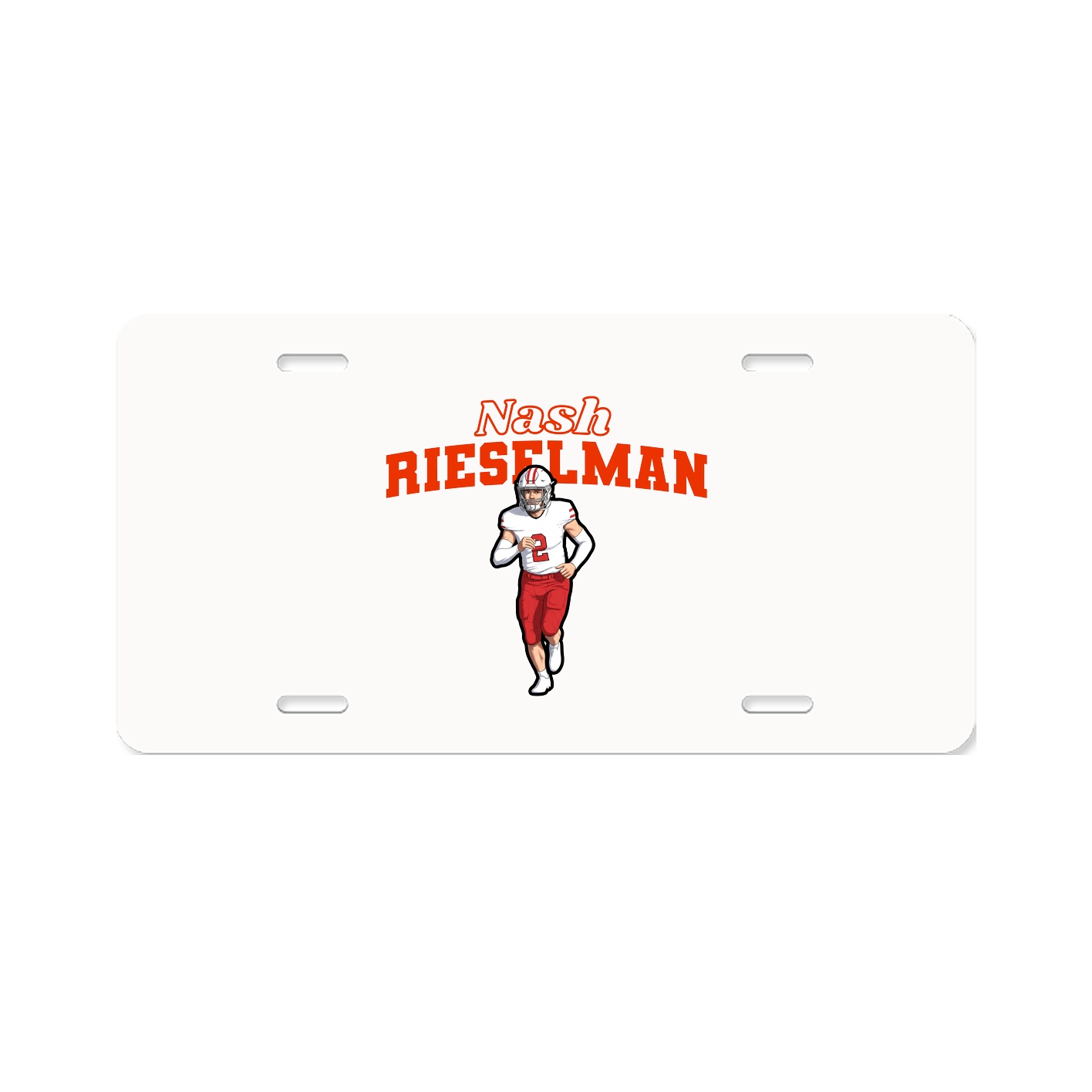 License Plate — Name Arch in Classic