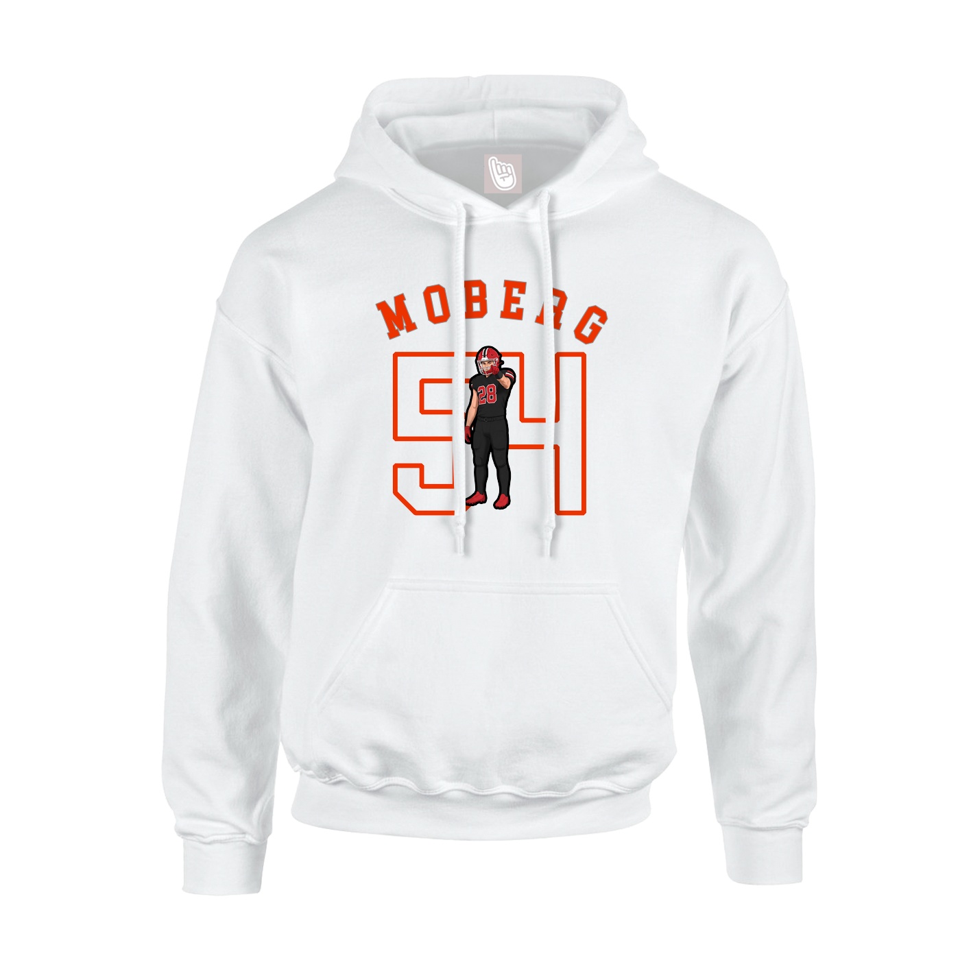 Youth Hoodie — Shirsey Arch in White