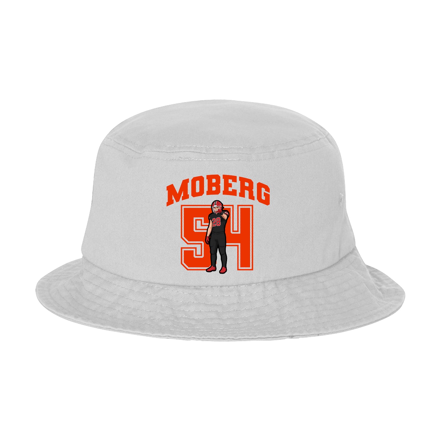 Bucket Cap — Number in White