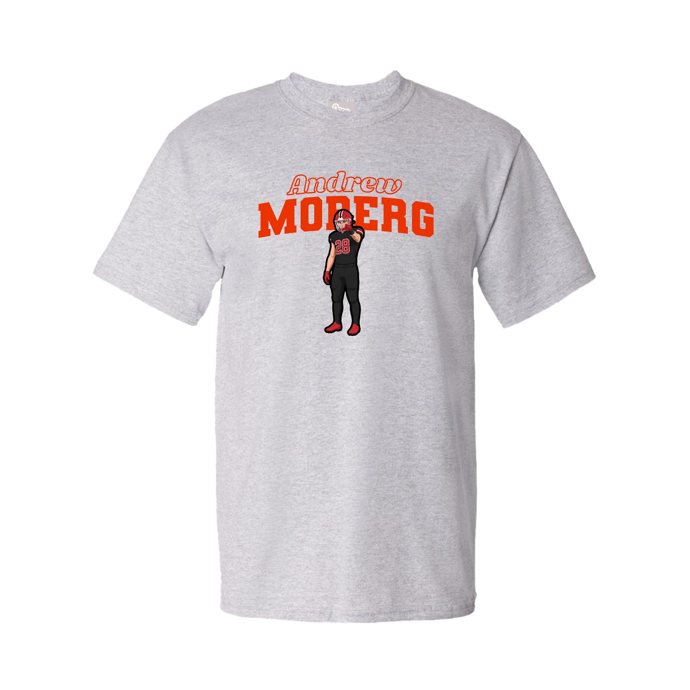 Tee — Name Arch in Grey