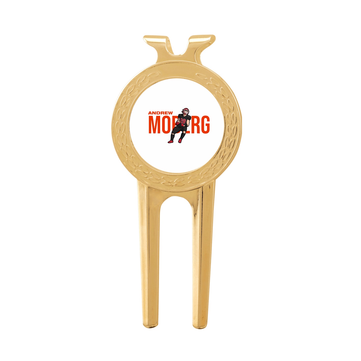 Divot Tool with Ball Marker — Player Name in Classic