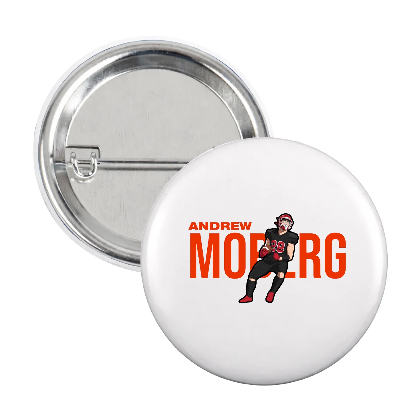 Game Day Button — Player Name in White