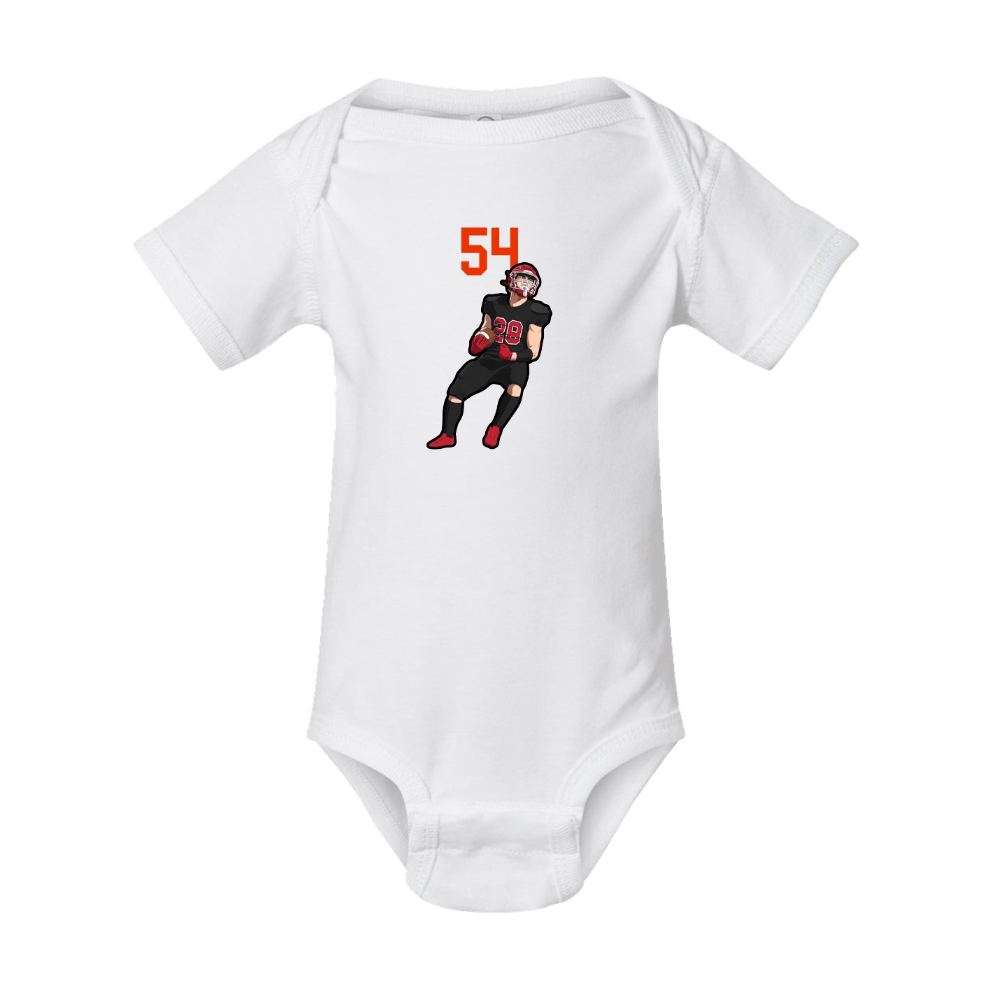 Baby Onesie — Number Top in White