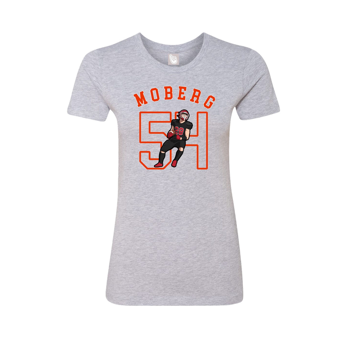 Fitted Women's Tee — Shirsey Arch in Grey