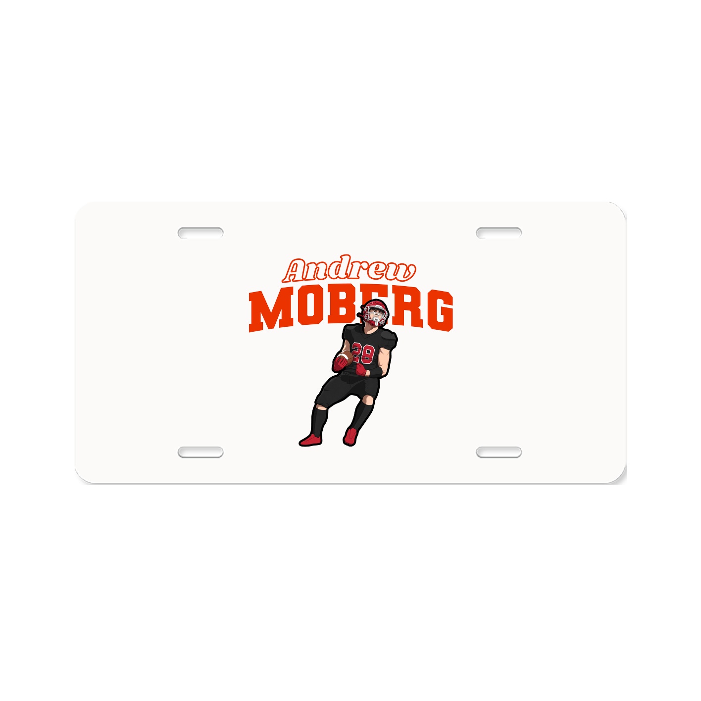 License Plate — Name Arch in Classic