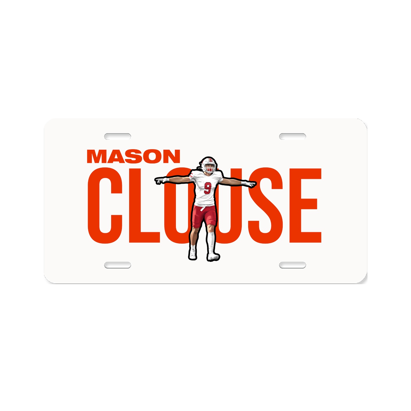 License Plate — Player Name in Classic