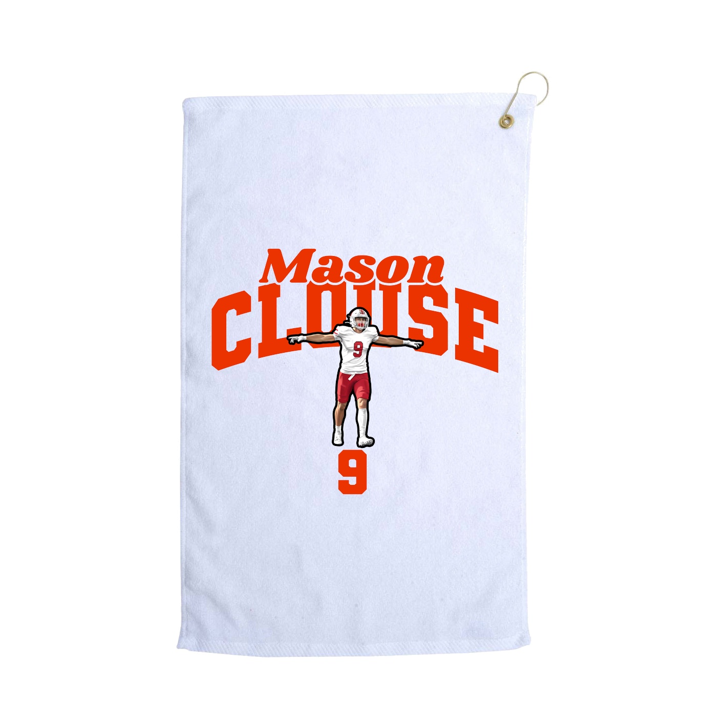 Golf Towel — Signature Arch in White