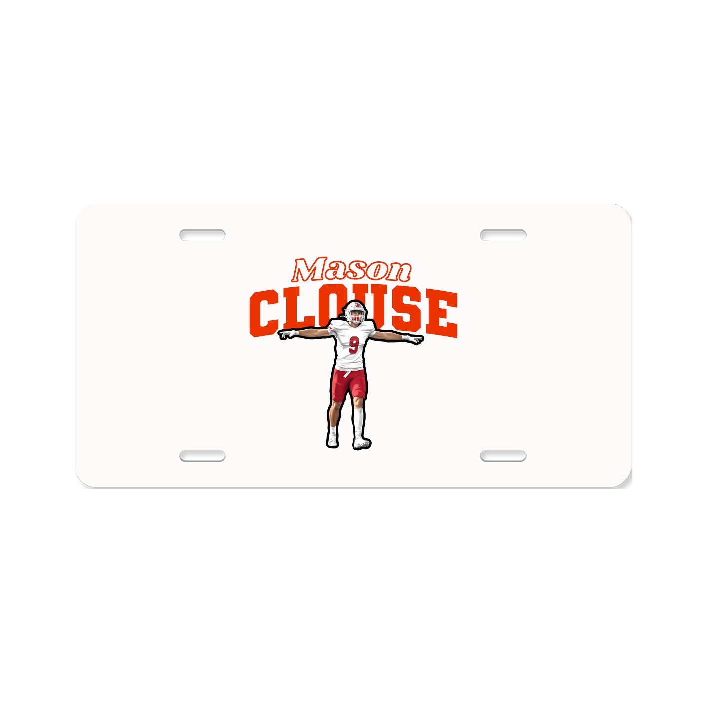 License Plate — Name Arch in Classic