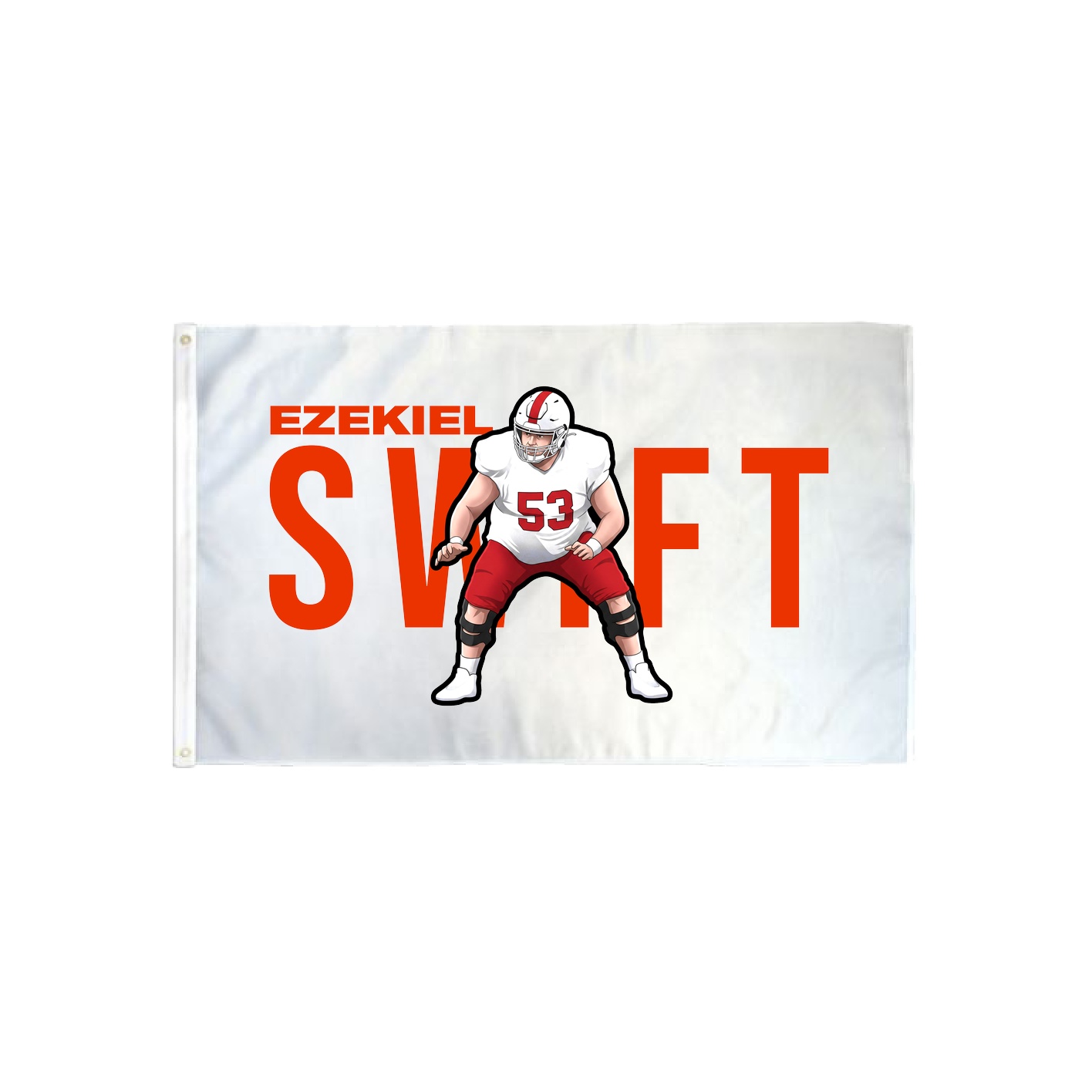 3x5 Flag — Player Name in Classic