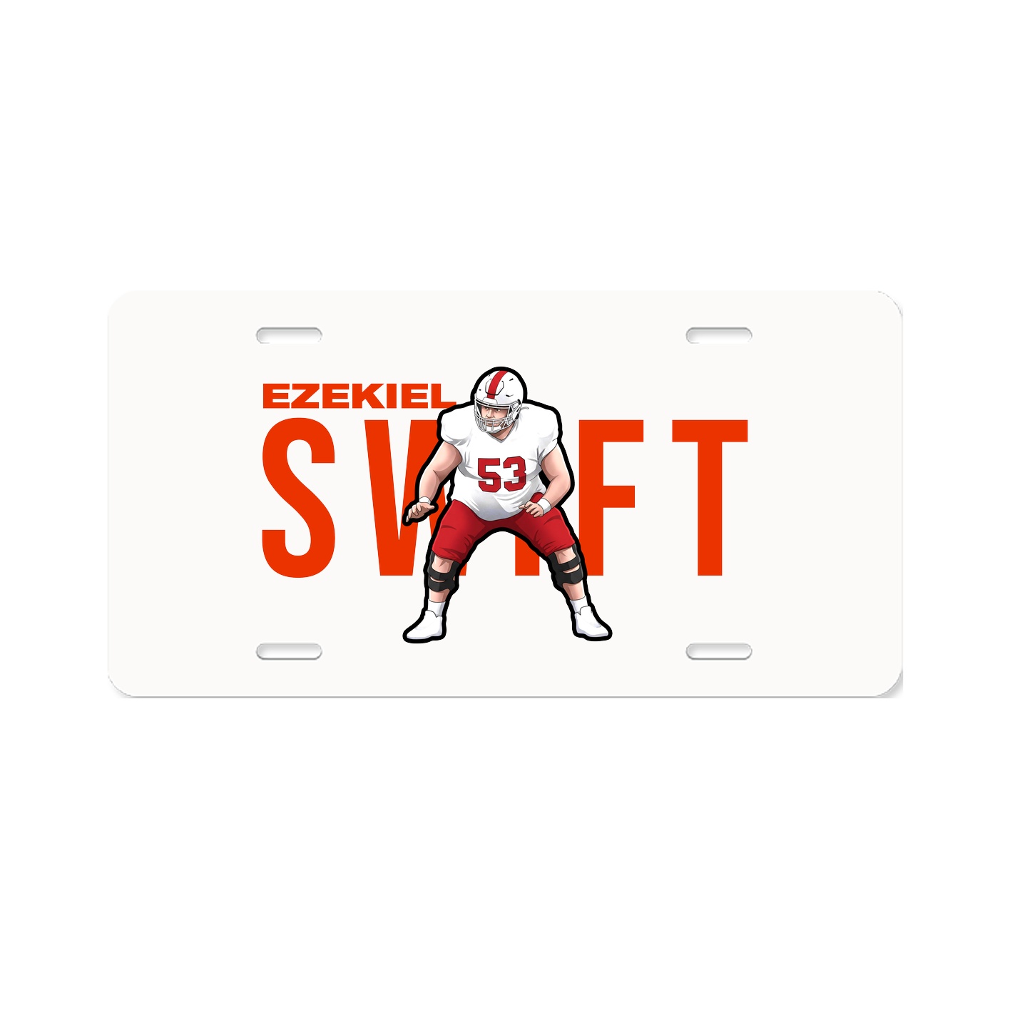 License Plate — Player Name in Classic