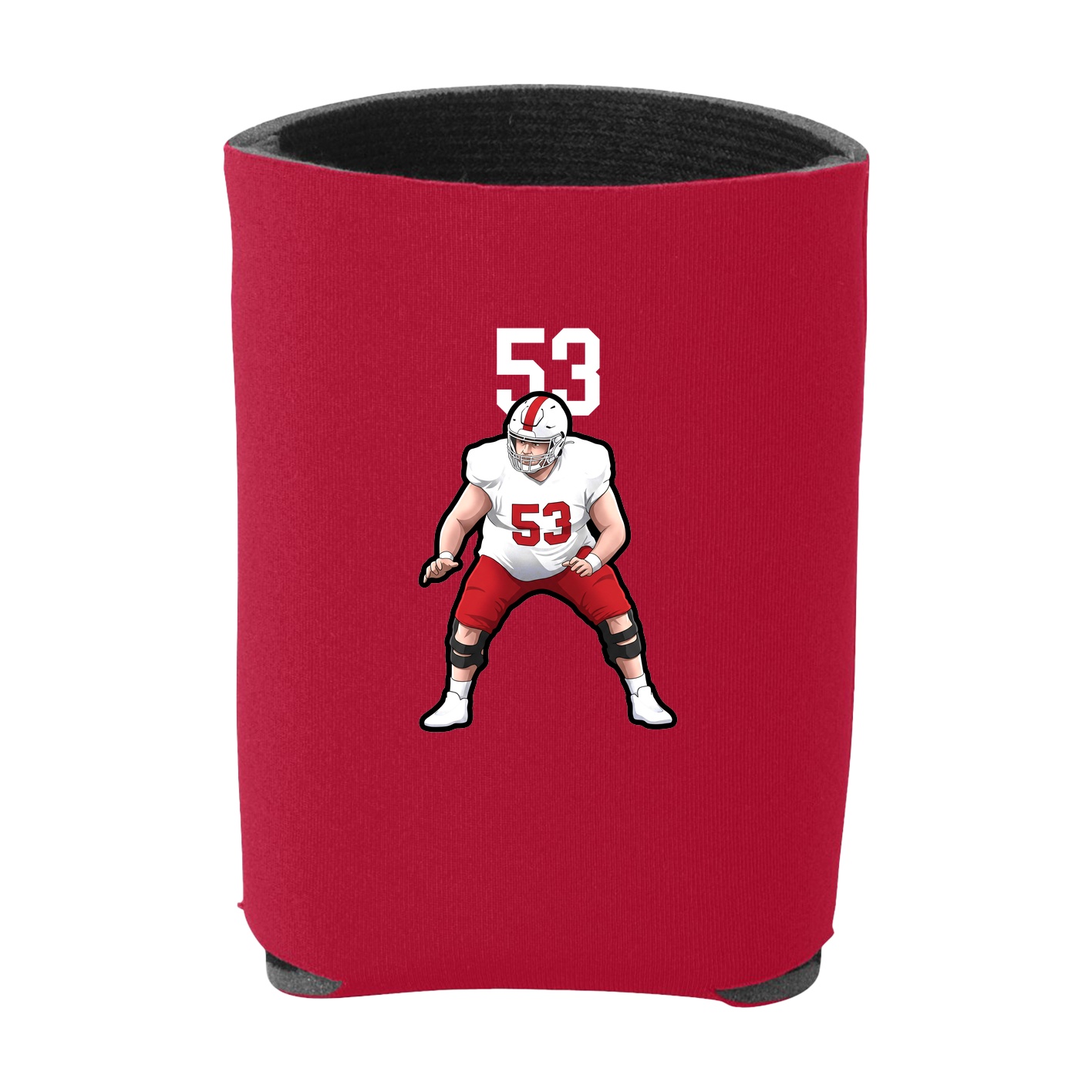 Can Holder — Number Top in Red