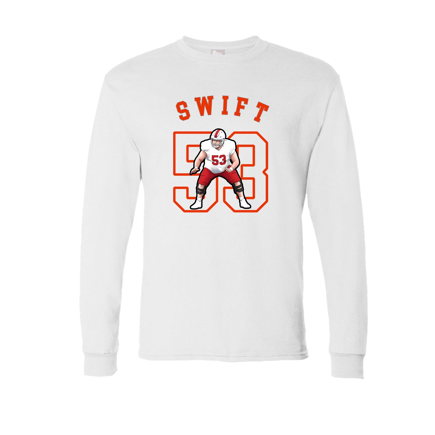 Long Sleeve Tee — Shirsey Arch in White