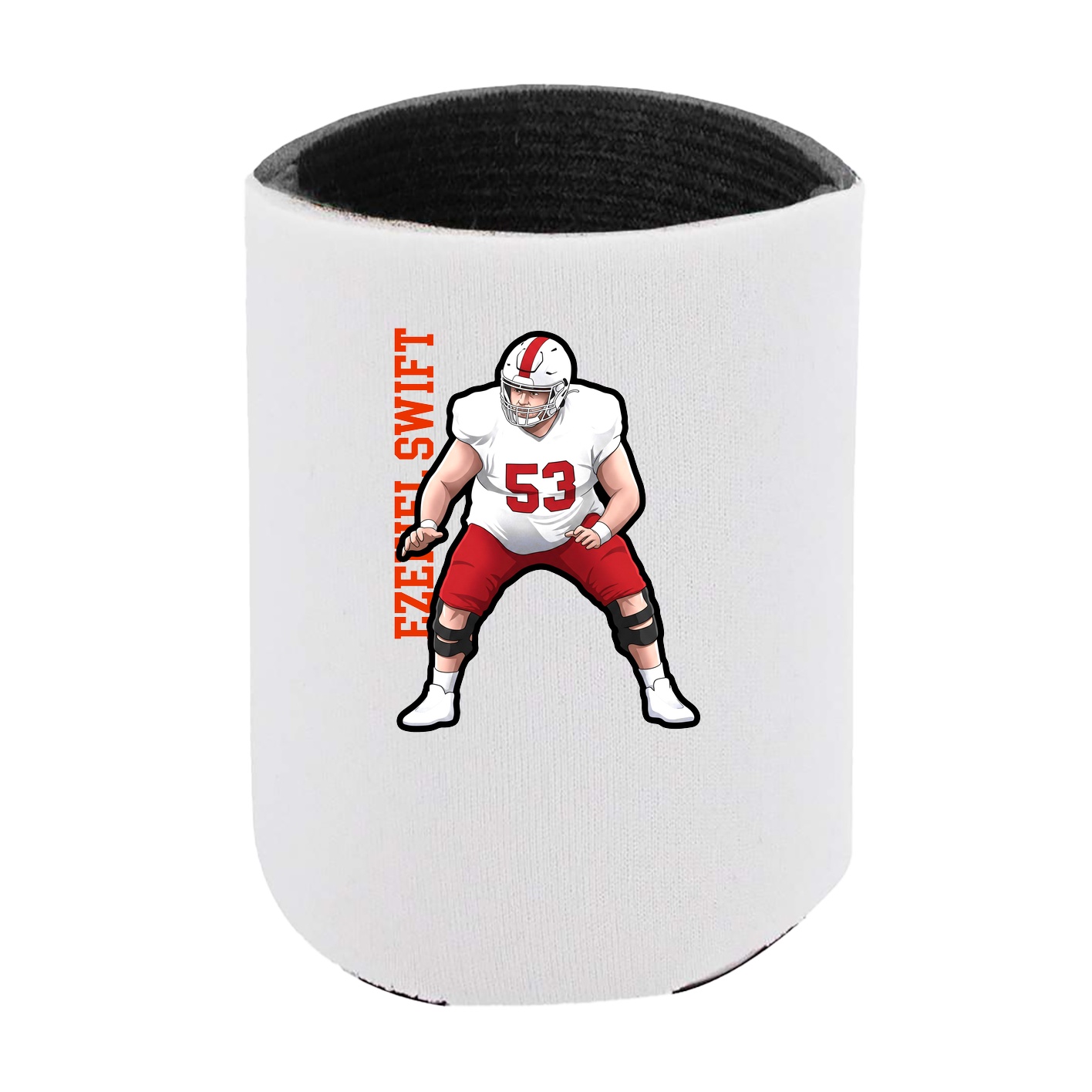 Can Holder — Name Vertical in White