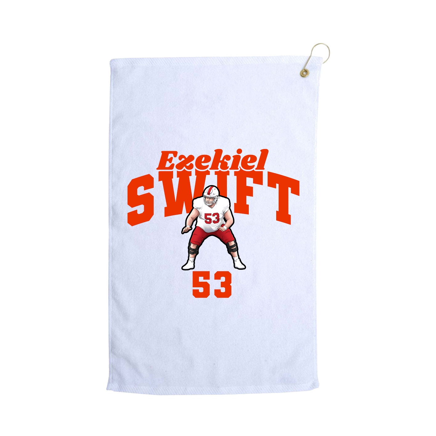 Golf Towel — Signature Arch in White