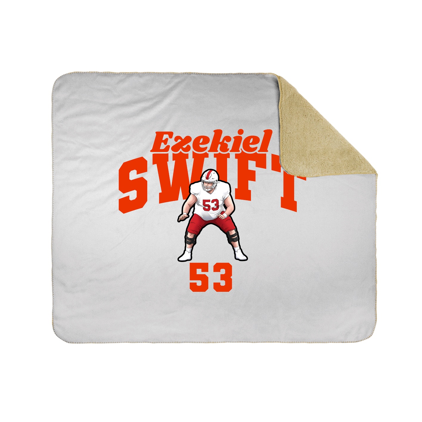 Throw Blanket — Signature Arch in White