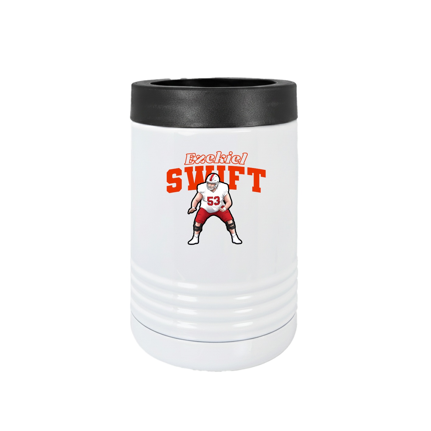 Beverage Holder — Name Arch in White