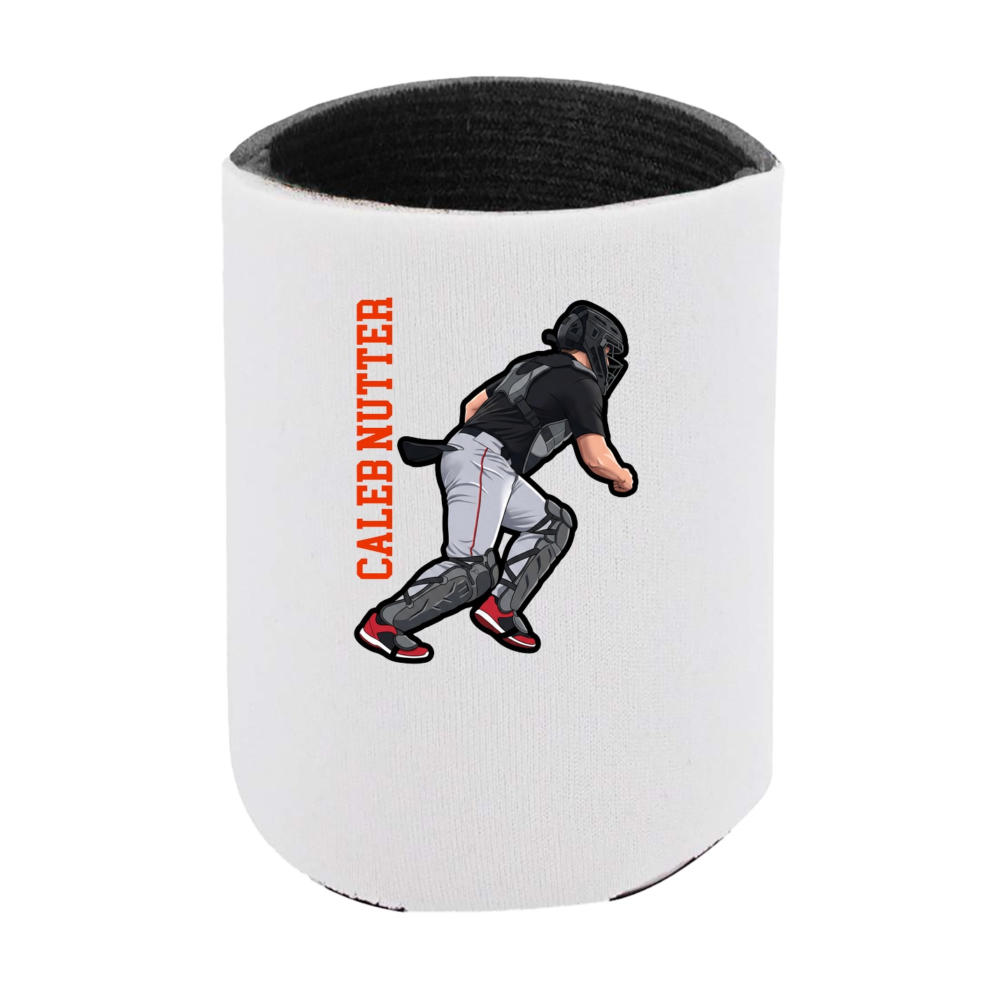 Can Holder — Name Vertical in White