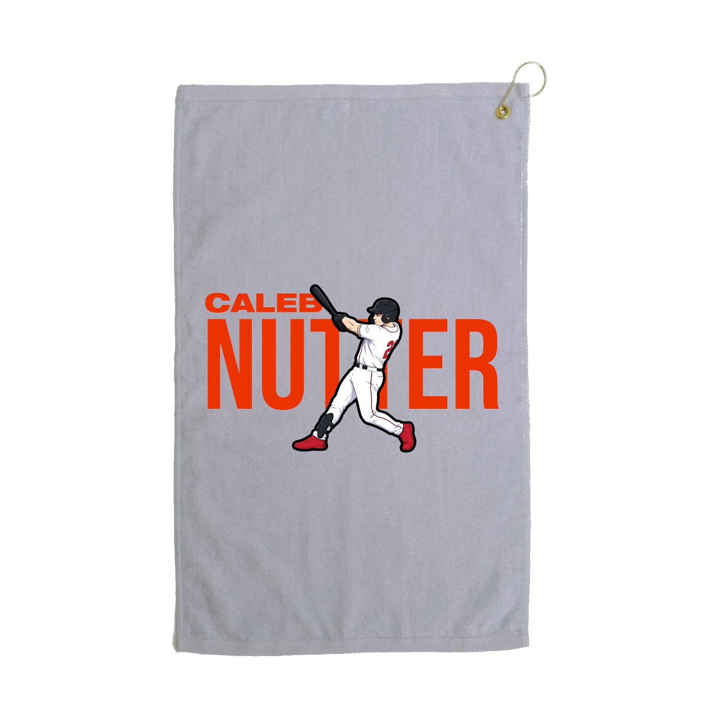 Golf Towel — Player Name in Grey