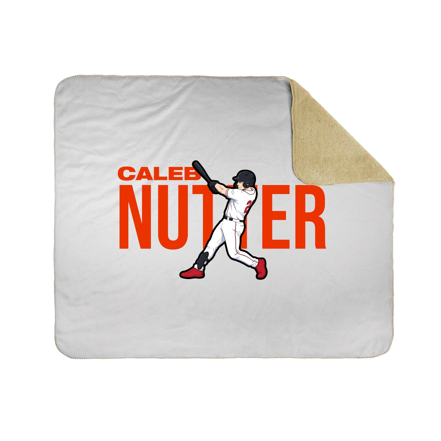 Throw Blanket — Player Name in White